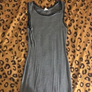 Grey sporty mini dress